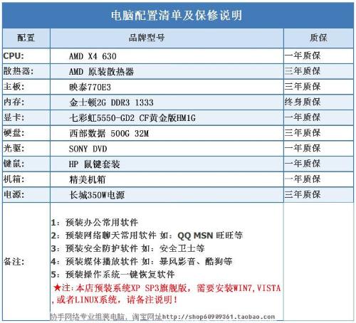 主机配置清单电脑，打造高效工作娱乐中心